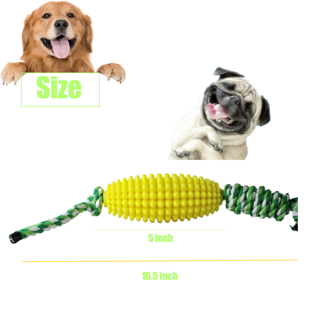 Dog Chew Toys for Aggressive Chewers, Likaty Indestructible Rope Dog Toy Puppy Chew Teething Toys for Large Medium Small Dogs, Yellow & Blue